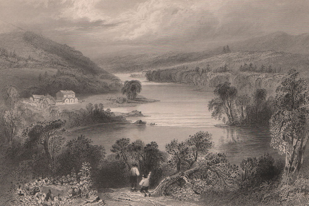 QUEBEC. The Saint-François (St Francis) River near Sherbrooke. BARTLETT 1842